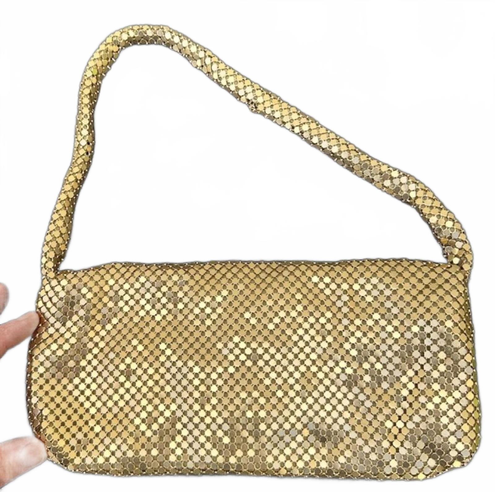 Suzy Smith Gold Mesh Evening Bag Vintage