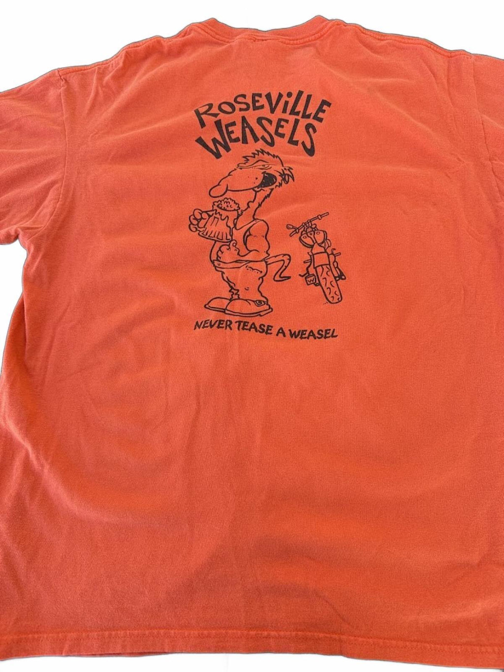 Roseville Weasels Pocket Tee Orange XL