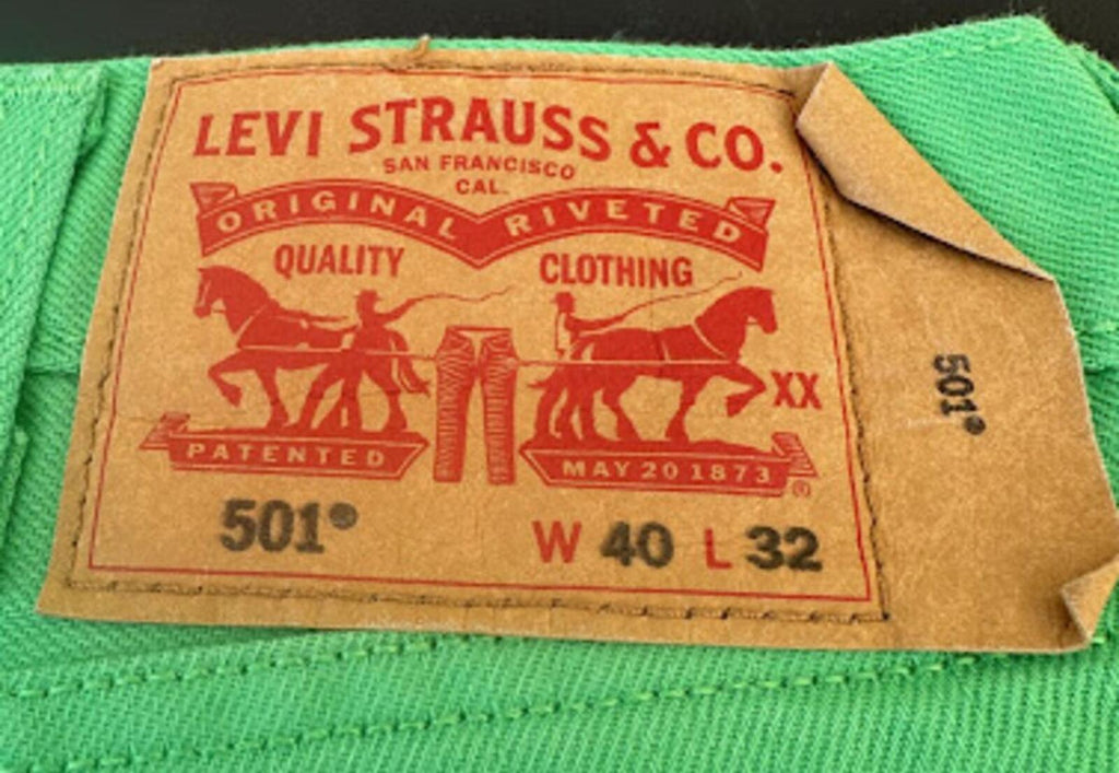 Levi's Green Button Fly Jeans 40x30