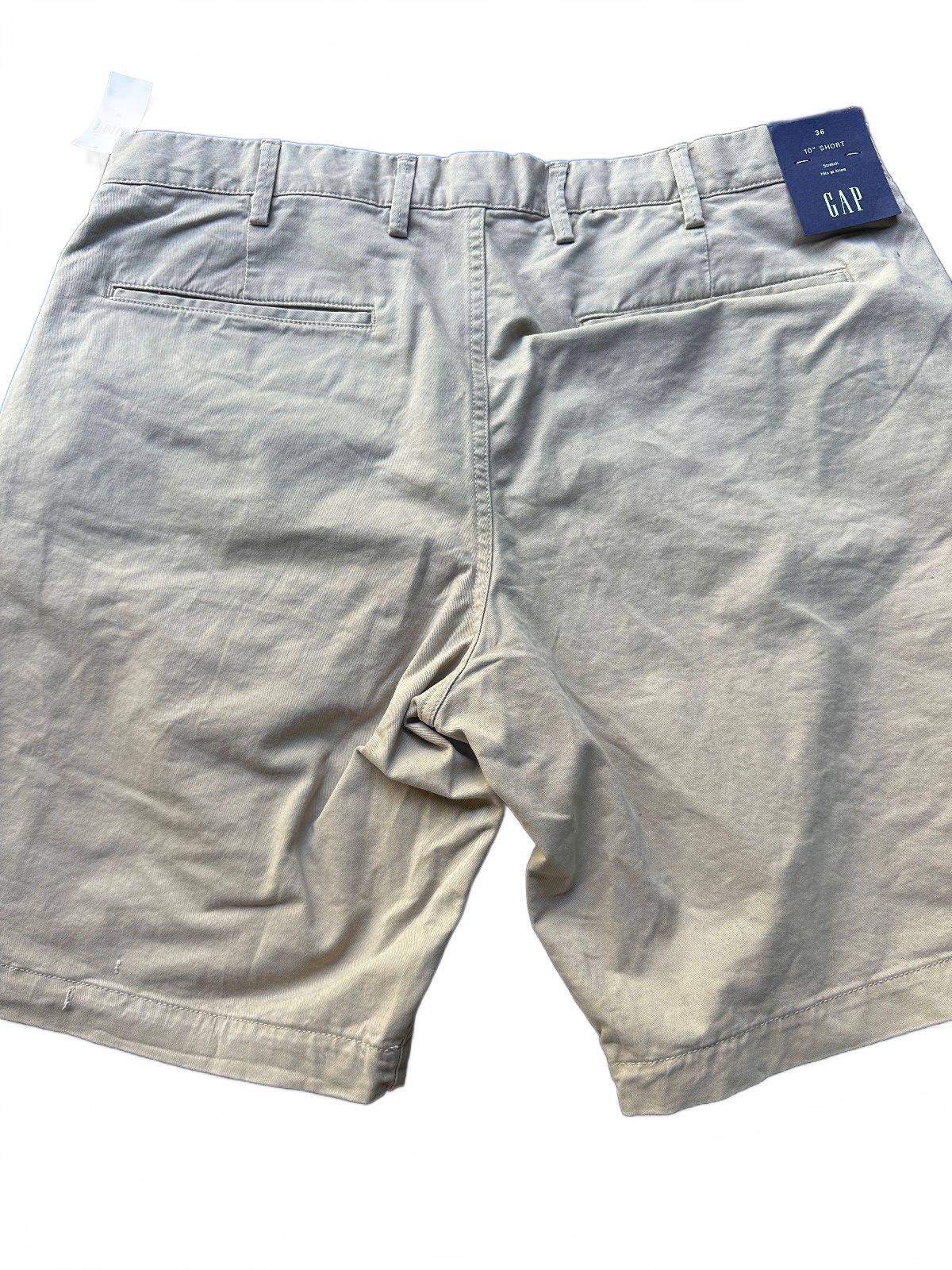 Gap Good Khaki Stretch Shorts NWT 36 Beige