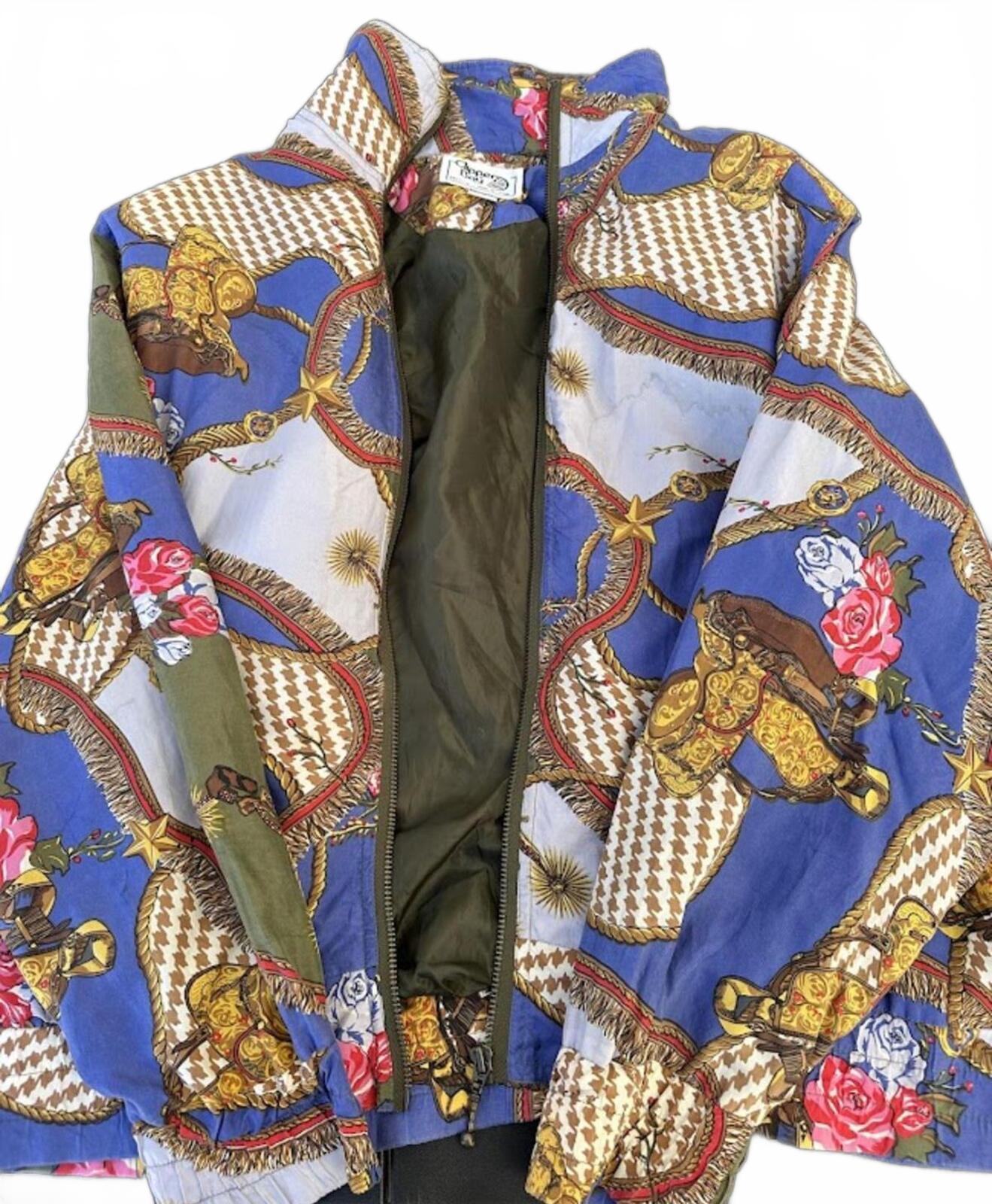 Vintage Copper Bay Silk Bomber Jacket S