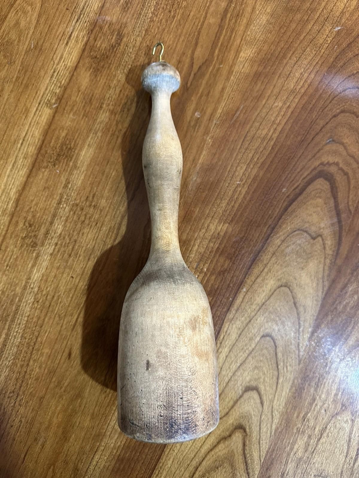 Primitive Wooden Potato Masher Farmhouse Kitchen Tool