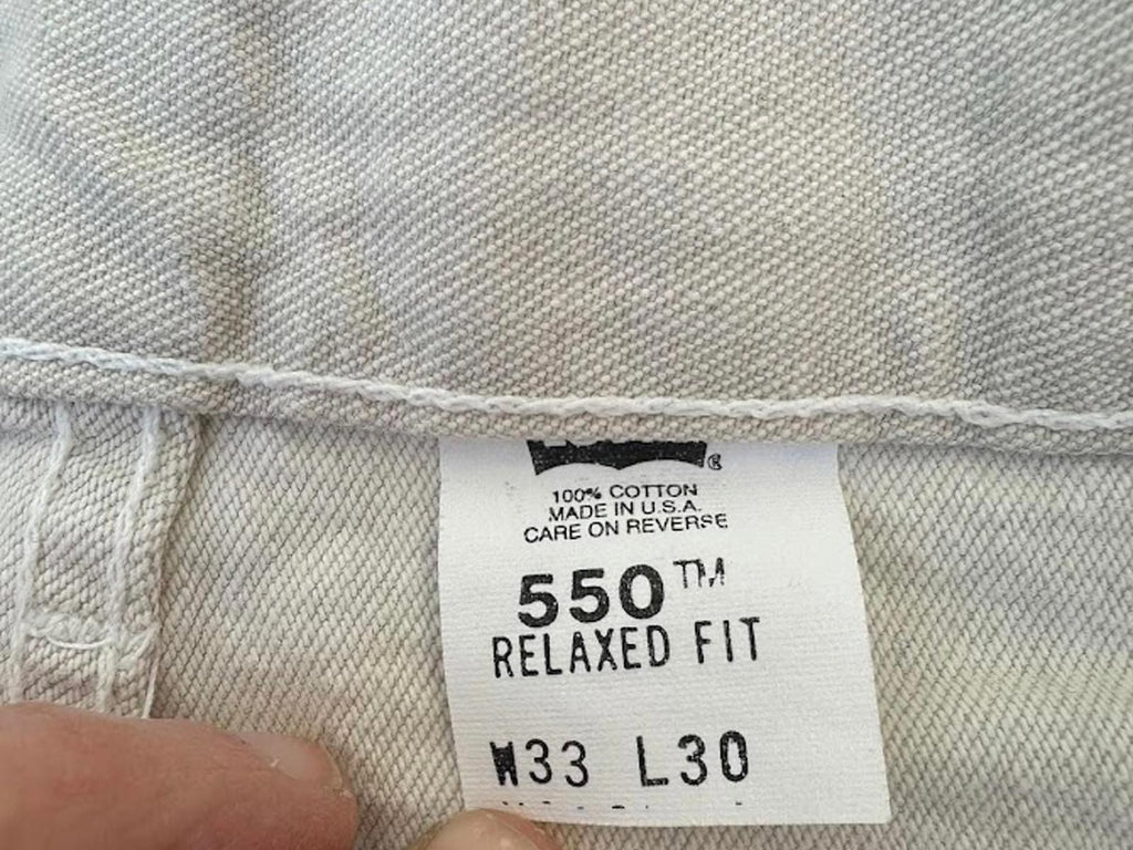 Levi’s 550 Sand Denim Relaxed Fit Jeans USA 33x30