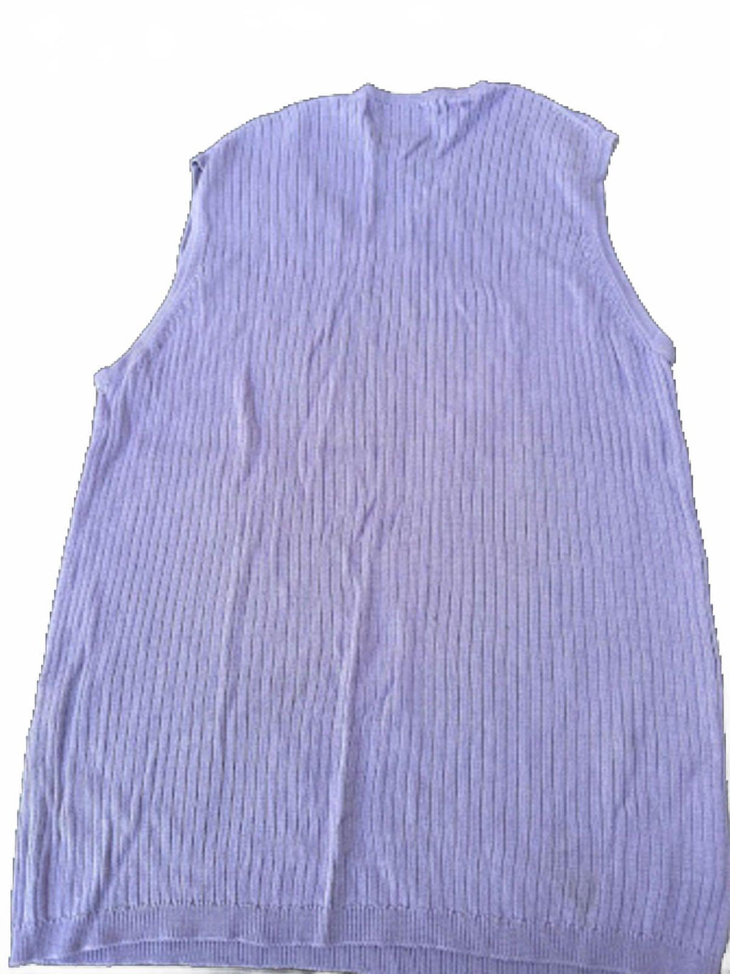 Kevo Lavender Silk Knit Sleeveless Top Large