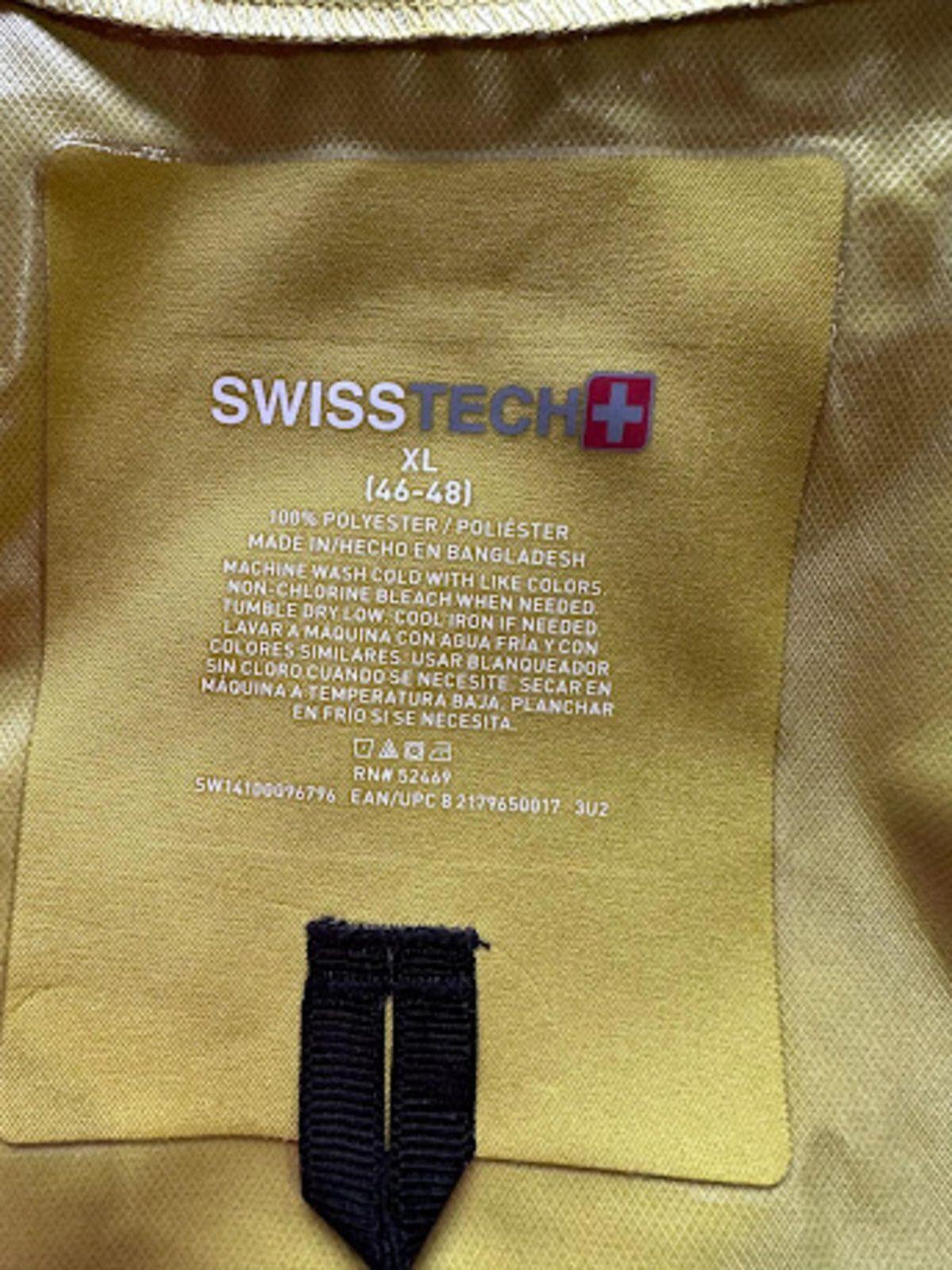 Swiss Tech Rain Jacket Chartreuse Hooded XL