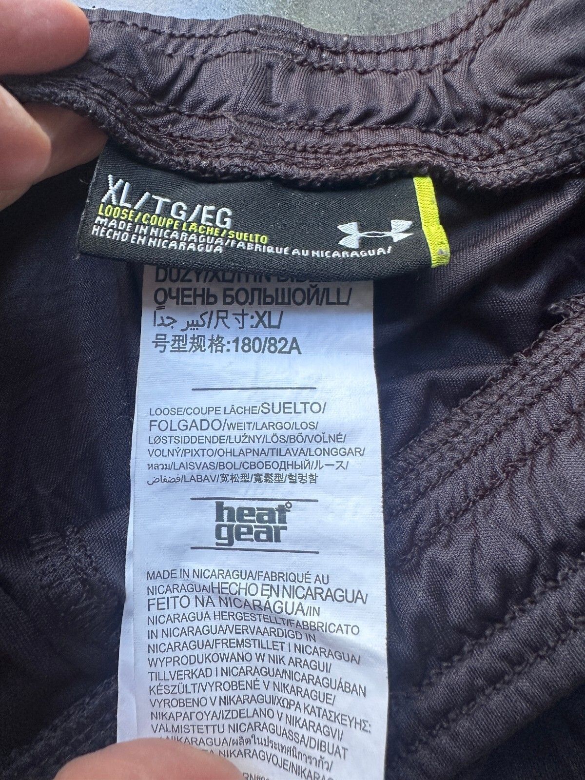 Under Armour HeatGear Black Athletic Shorts XL