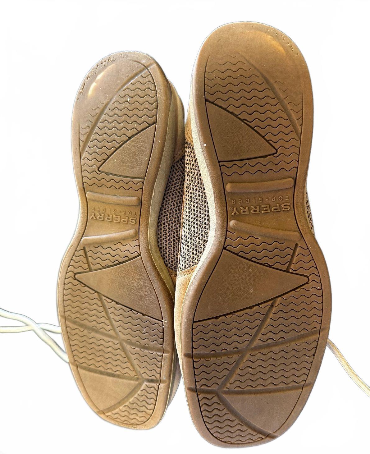 Sperry Top-Sider Tan Leather Boat Shoes Women 8M