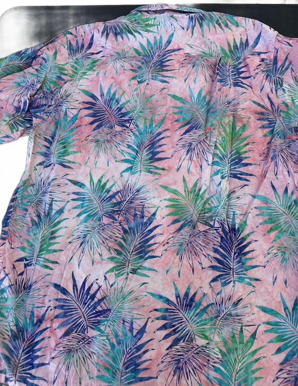 Shore Leave Tropical Palm Camp Shirt XL