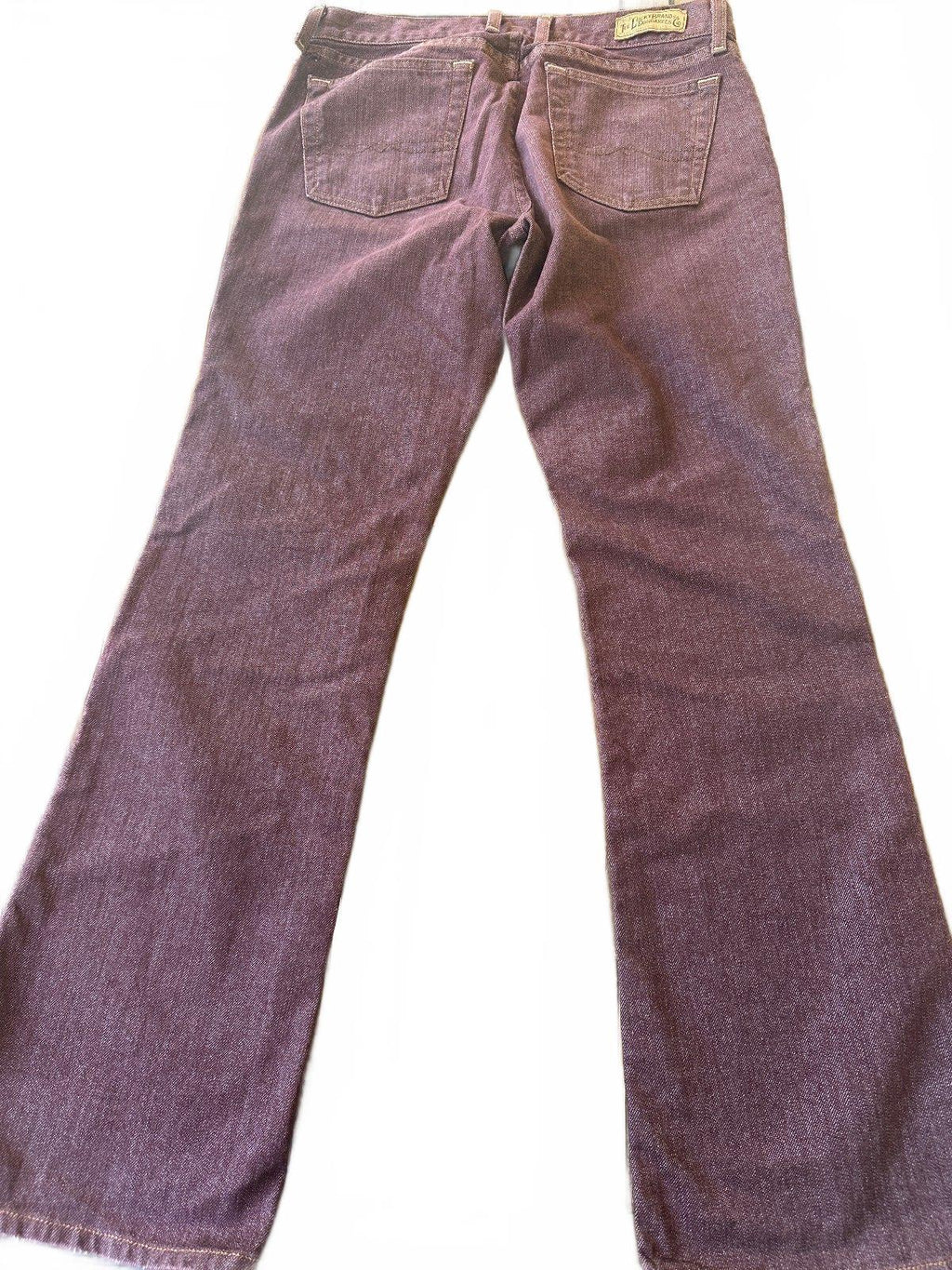 Lucky Brand Maroon Bootcut Jeans Womens 10/30 Made USA
