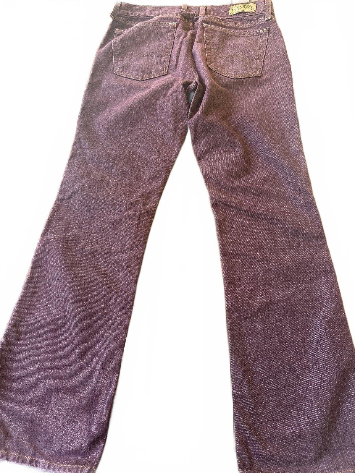 Lucky Brand Maroon Bootcut Jeans Womens 10/30 Made USA