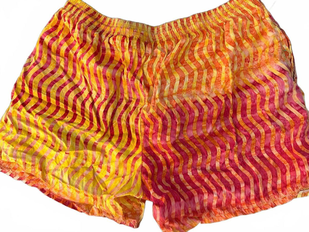 Vintage Paul Stuart USA Wavy Stripe Swim Trunks XXL