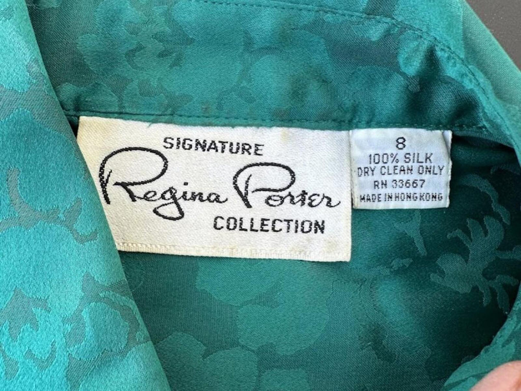 Regina Porter Silk Jacquard Blouse 8