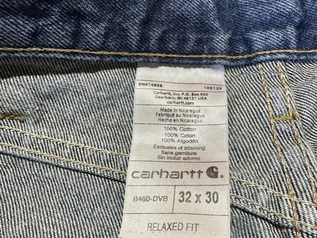 Carhartt Relaxed Fit Jeans 32x30 Light Wash Denim