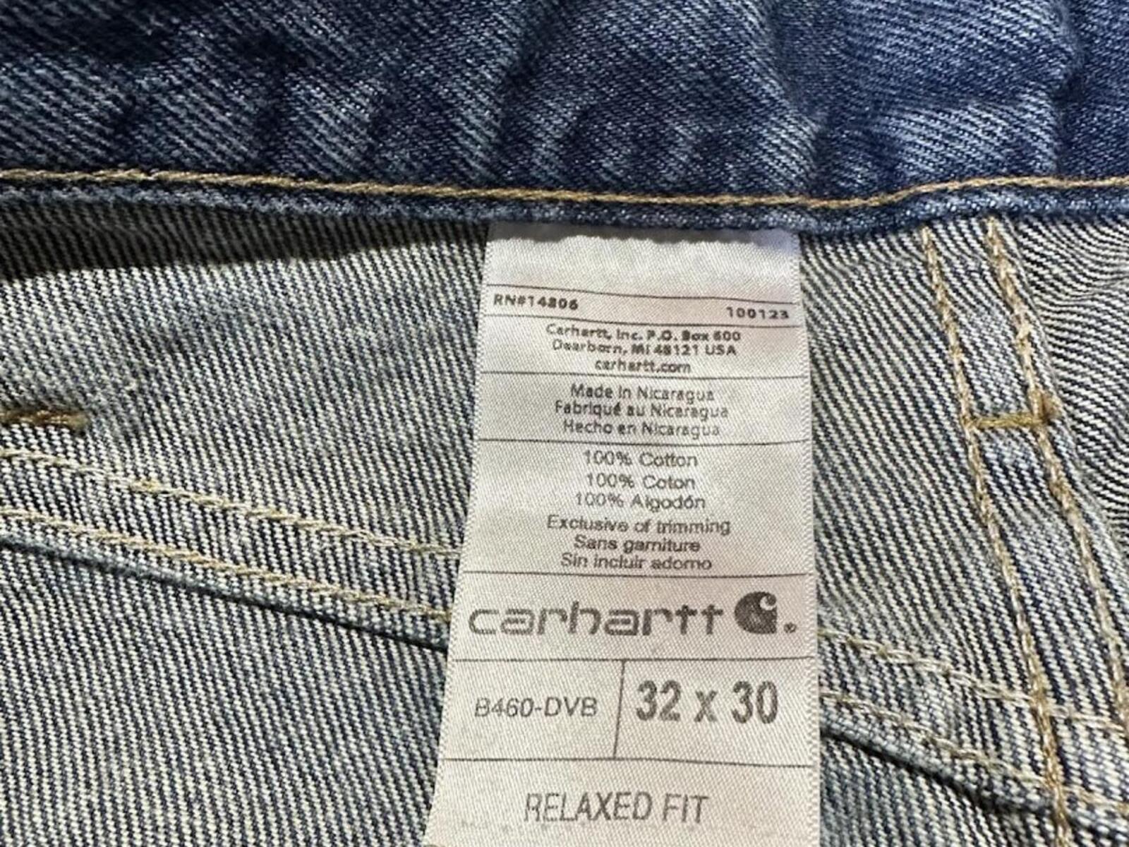 Carhartt Relaxed Fit Jeans 32x30 Light Wash Denim