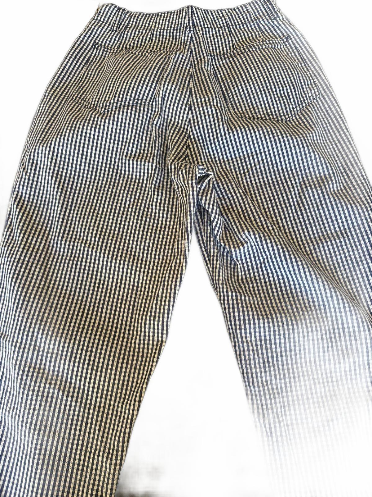 Calvin Klein Sport Gingham Crop Pants 10 USA