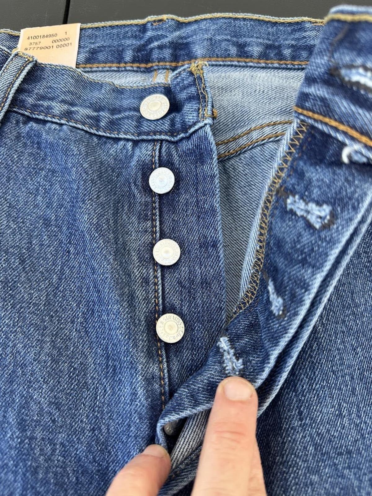Levi’s 501 Button Fly Jeans NWT 38x30