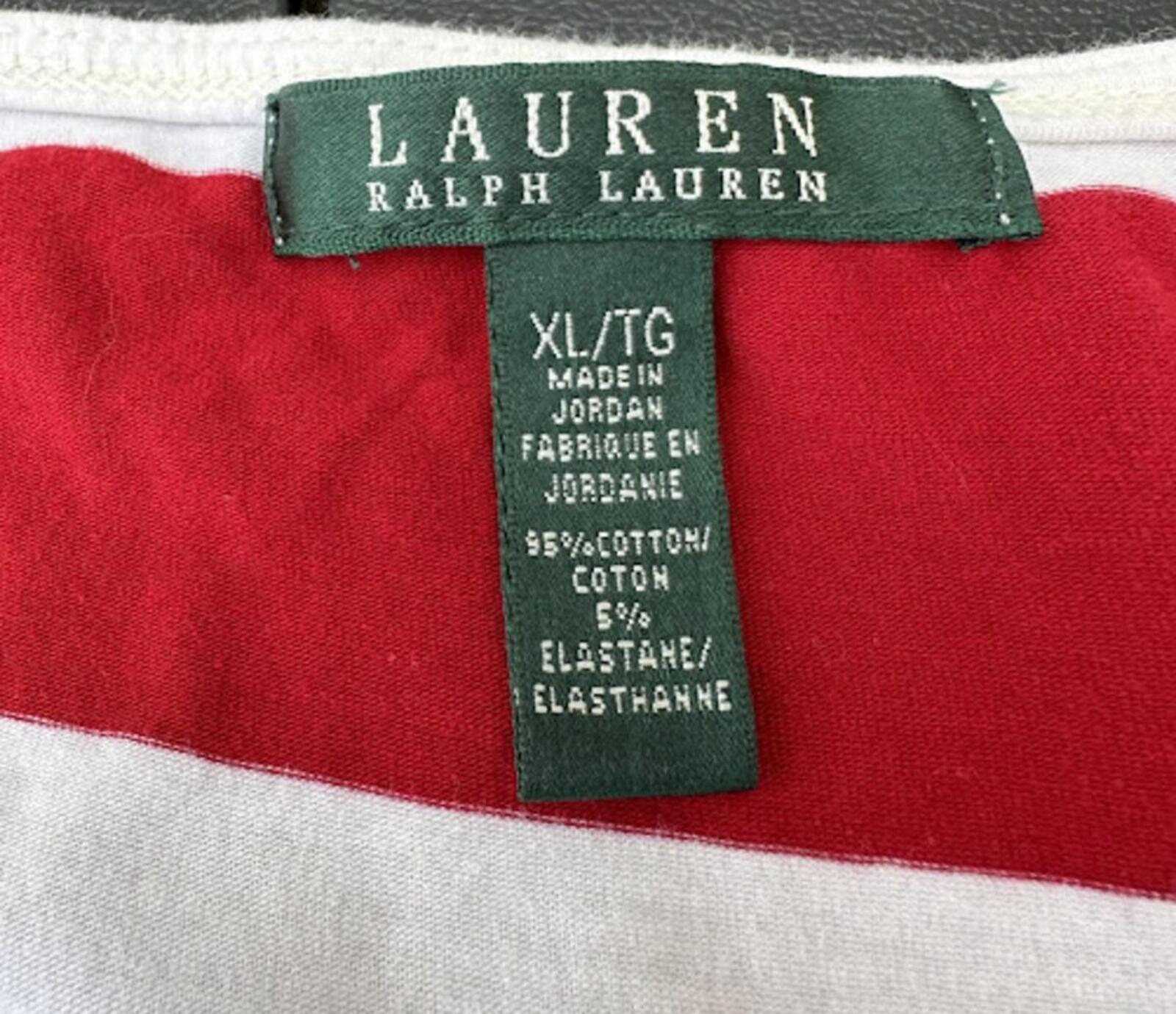 Lauren Ralph Lauren Stripe Tank Top XL