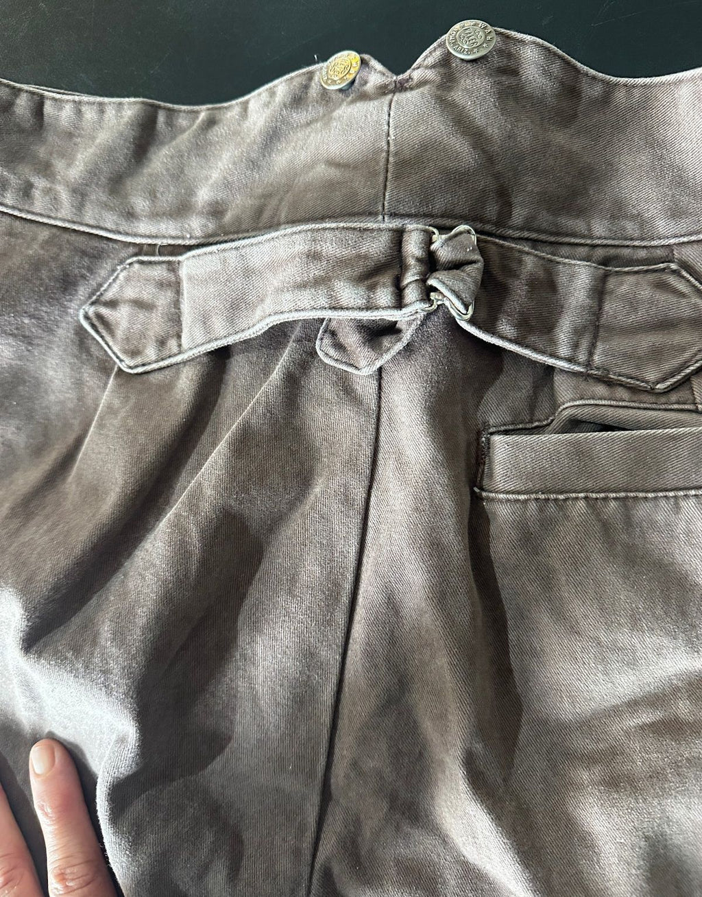 Frontier Brown Cotton Work Pants 38x32 USA