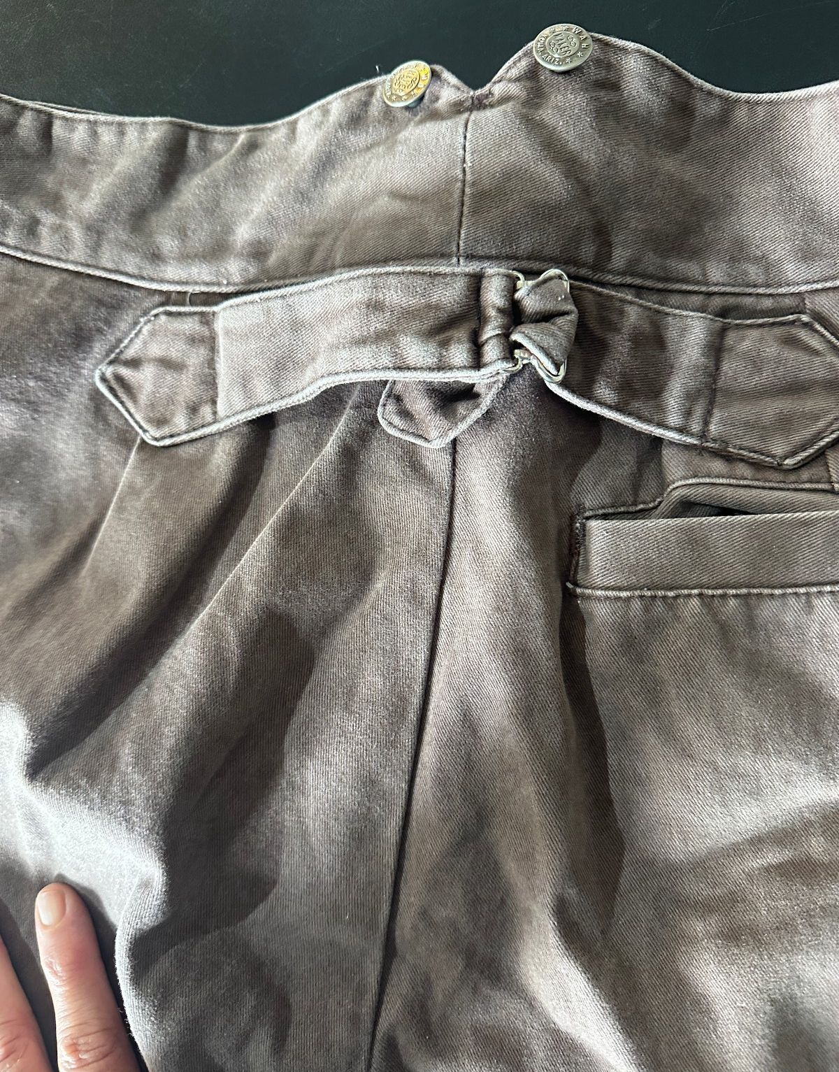 Frontier Brown Cotton Work Pants 38x32 USA