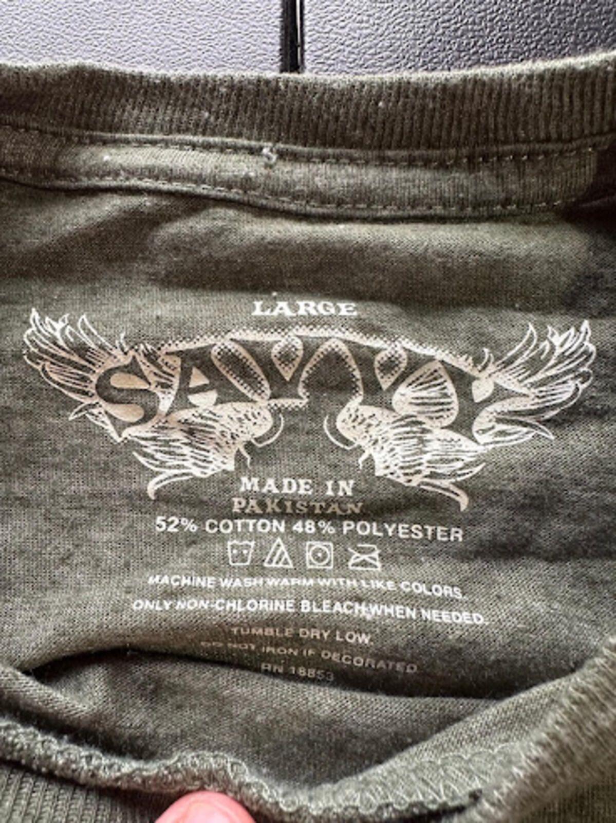 Savvy Smokey Bear Graphic Tee L Green
