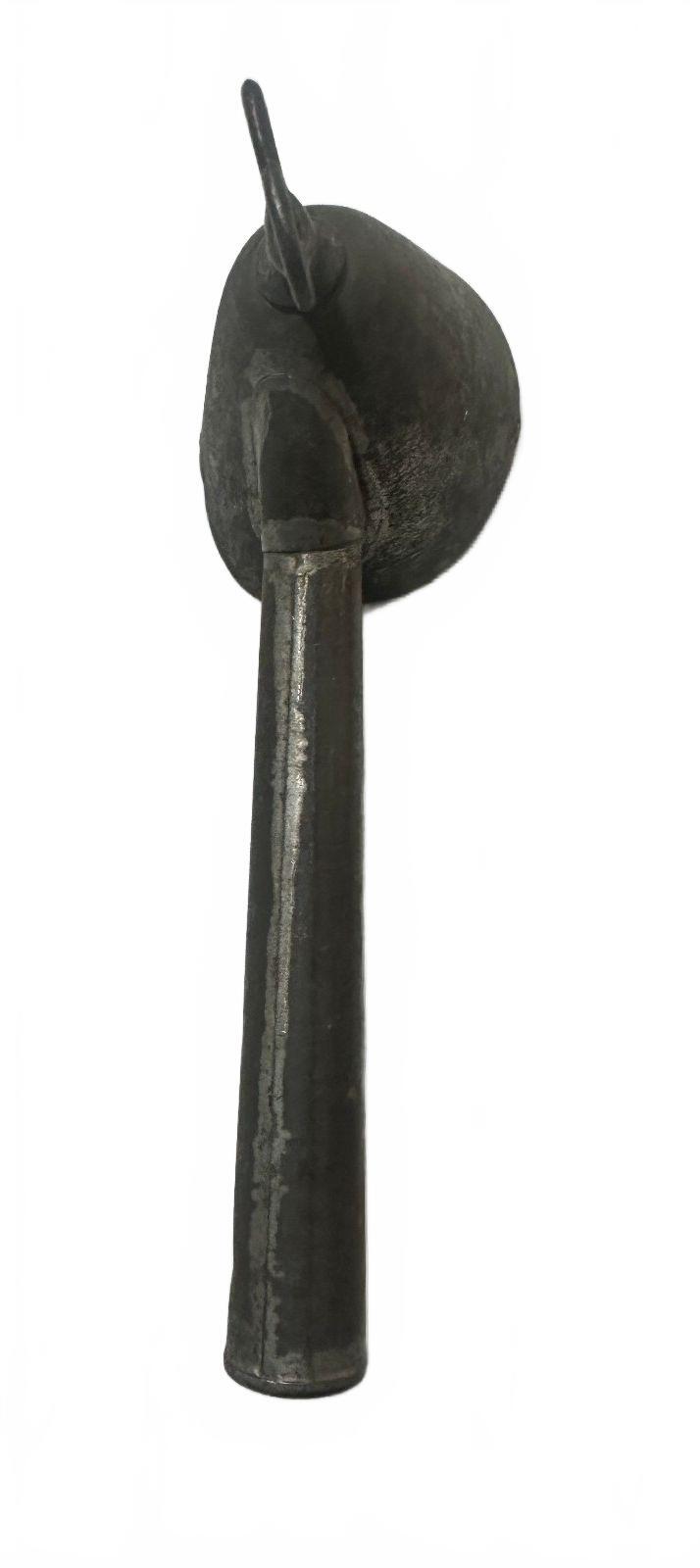 Vintage Hand Forged Steel Feed Grain Scoop Primitive