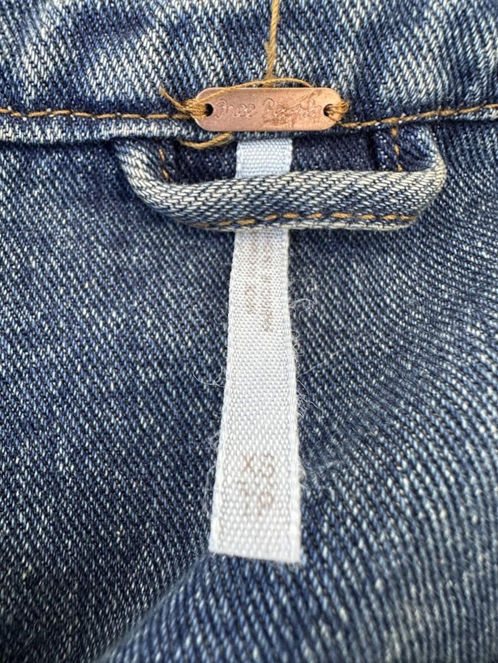 Free People Lace-Up Denim Vest XS