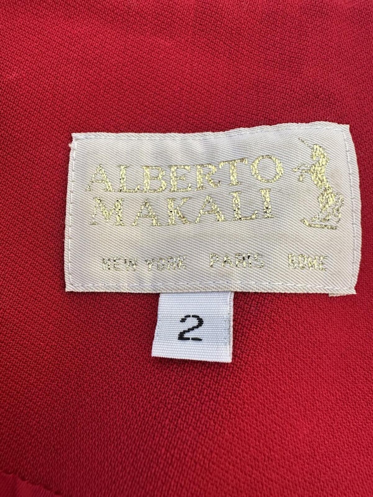 Alberto Makali Wool Leather Zip Vest Size 2