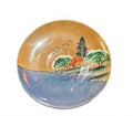 Vintage Japan Hand Painted Scenic Lusterware 5" Plate