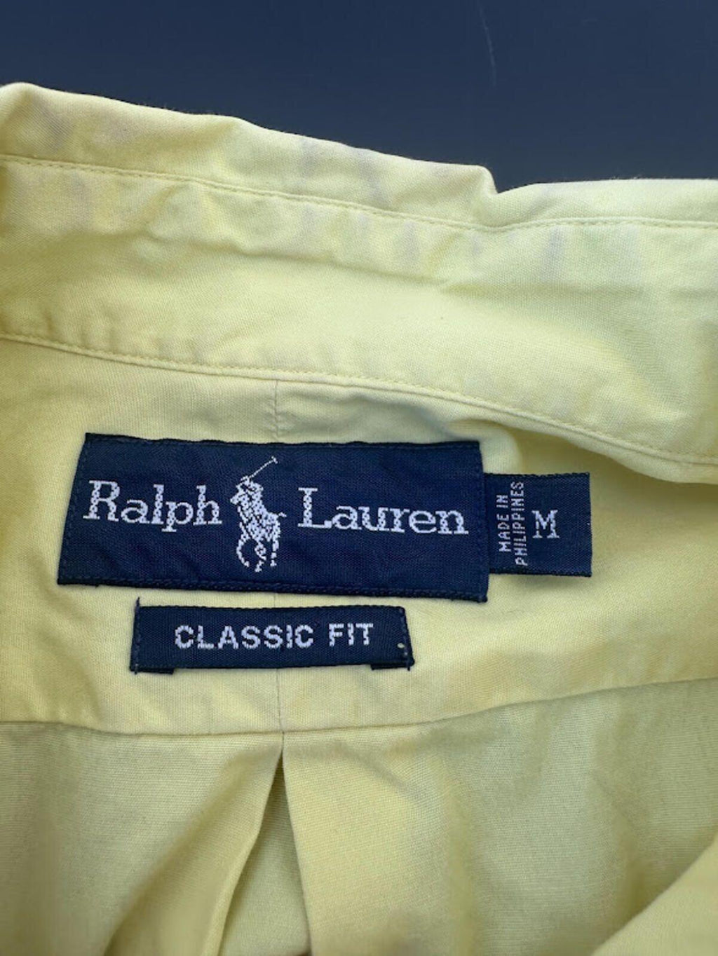 Ralph Lauren Yellow Classic Fit Shirt Medium