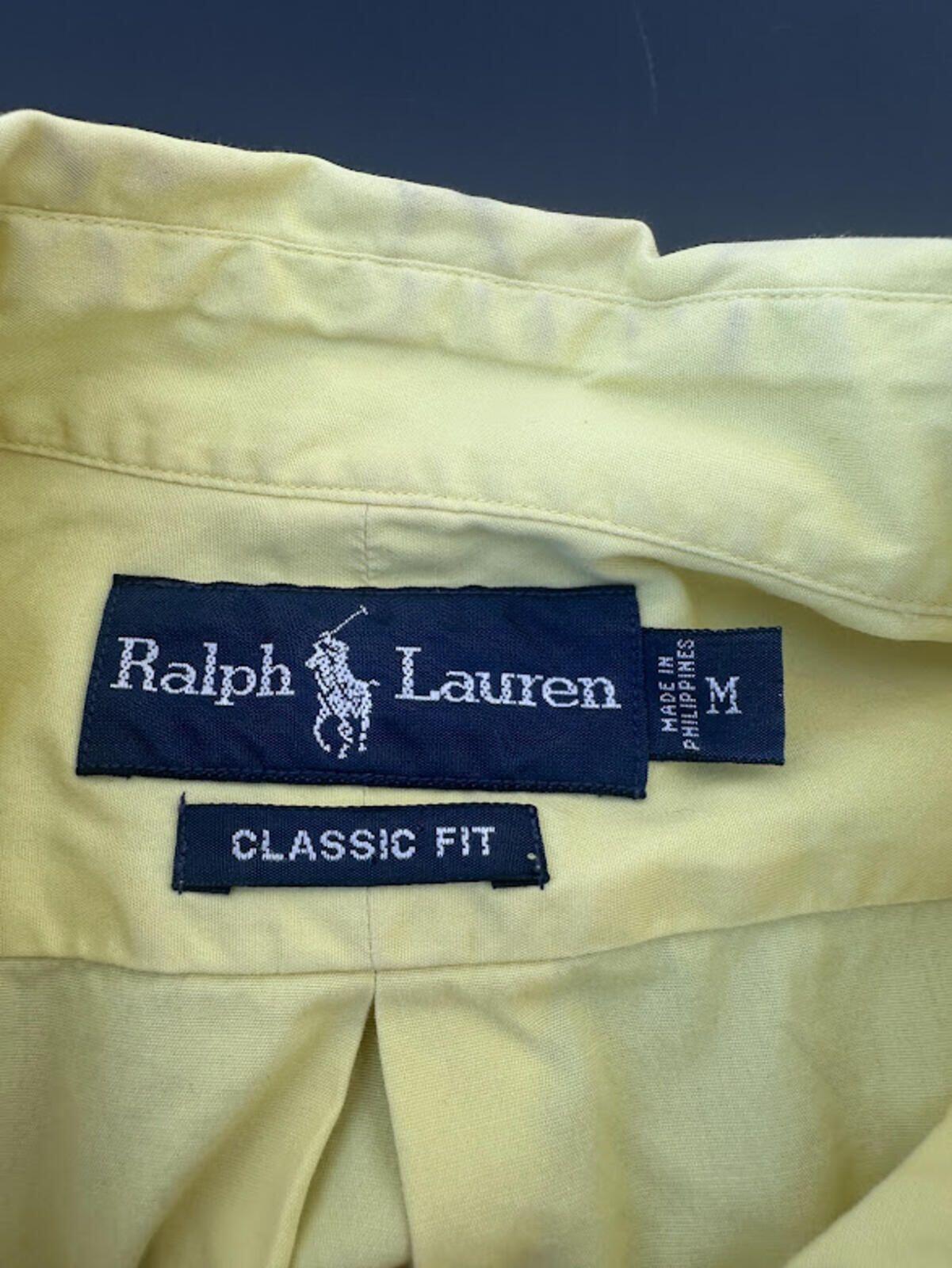 Ralph Lauren Yellow Classic Fit Shirt Medium