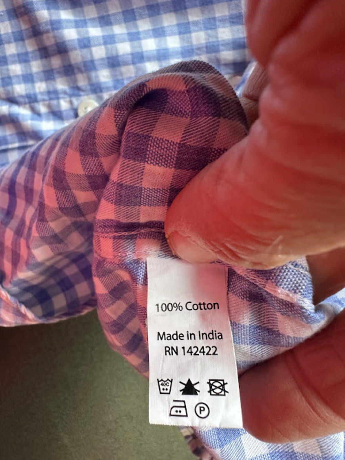 Strong Suit Gingham Dress Shirt M/L