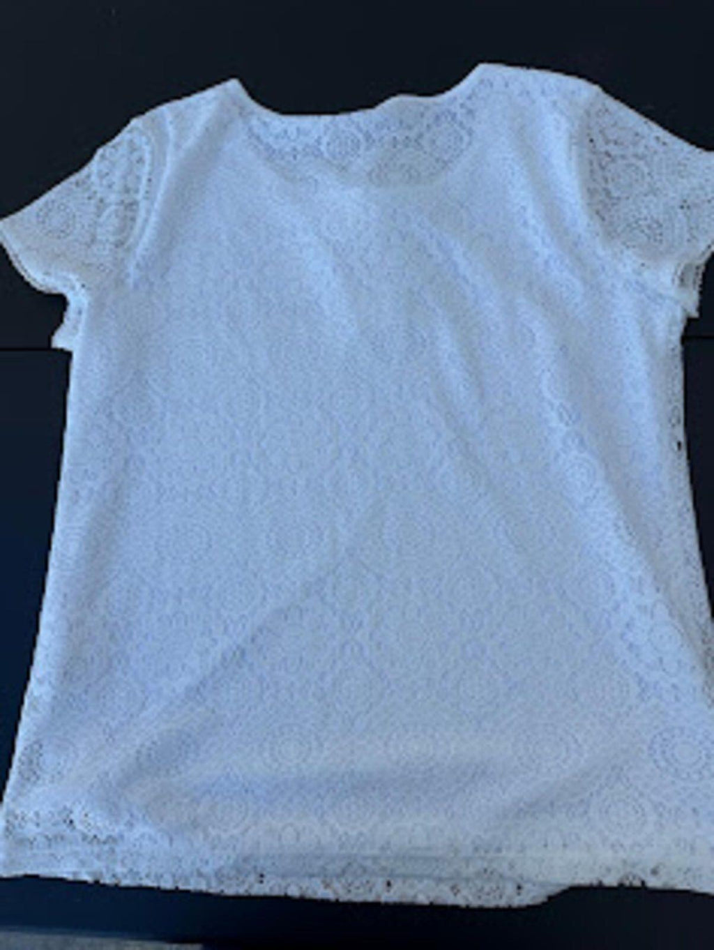 Karl Lagerfeld Paris White Lace Top M