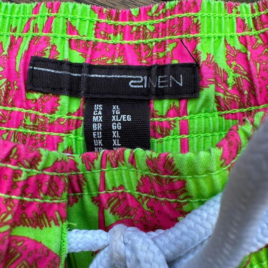 Zinen Neon Palm Swim Trunks XL