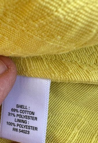 Banana Republic Yellow Peplum Top Size 4