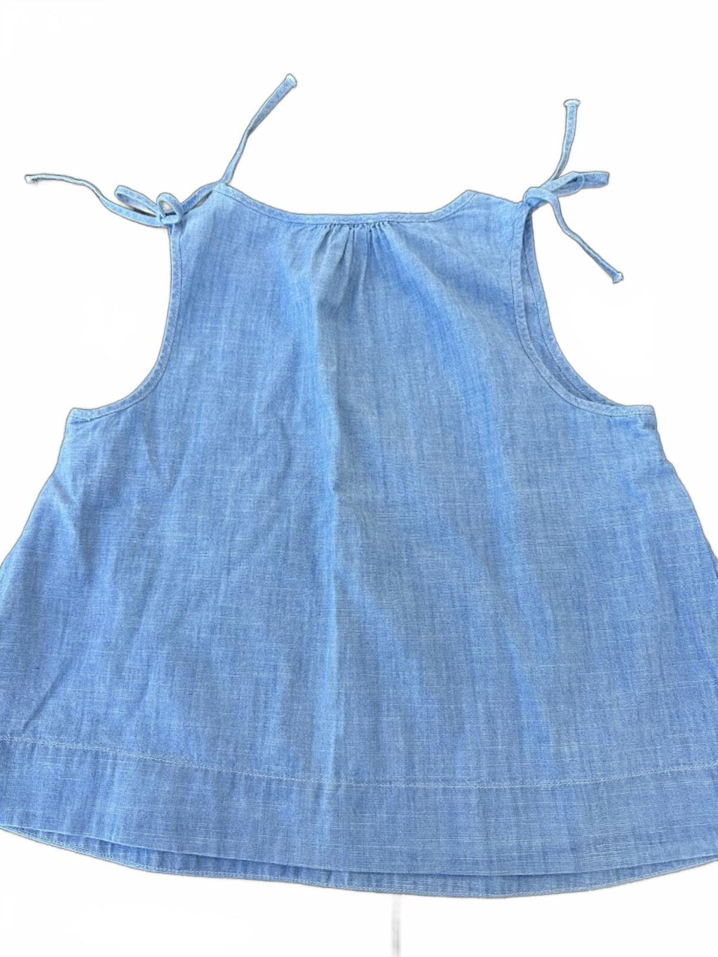 Madewell Chambray Tie Strap Tank XXS