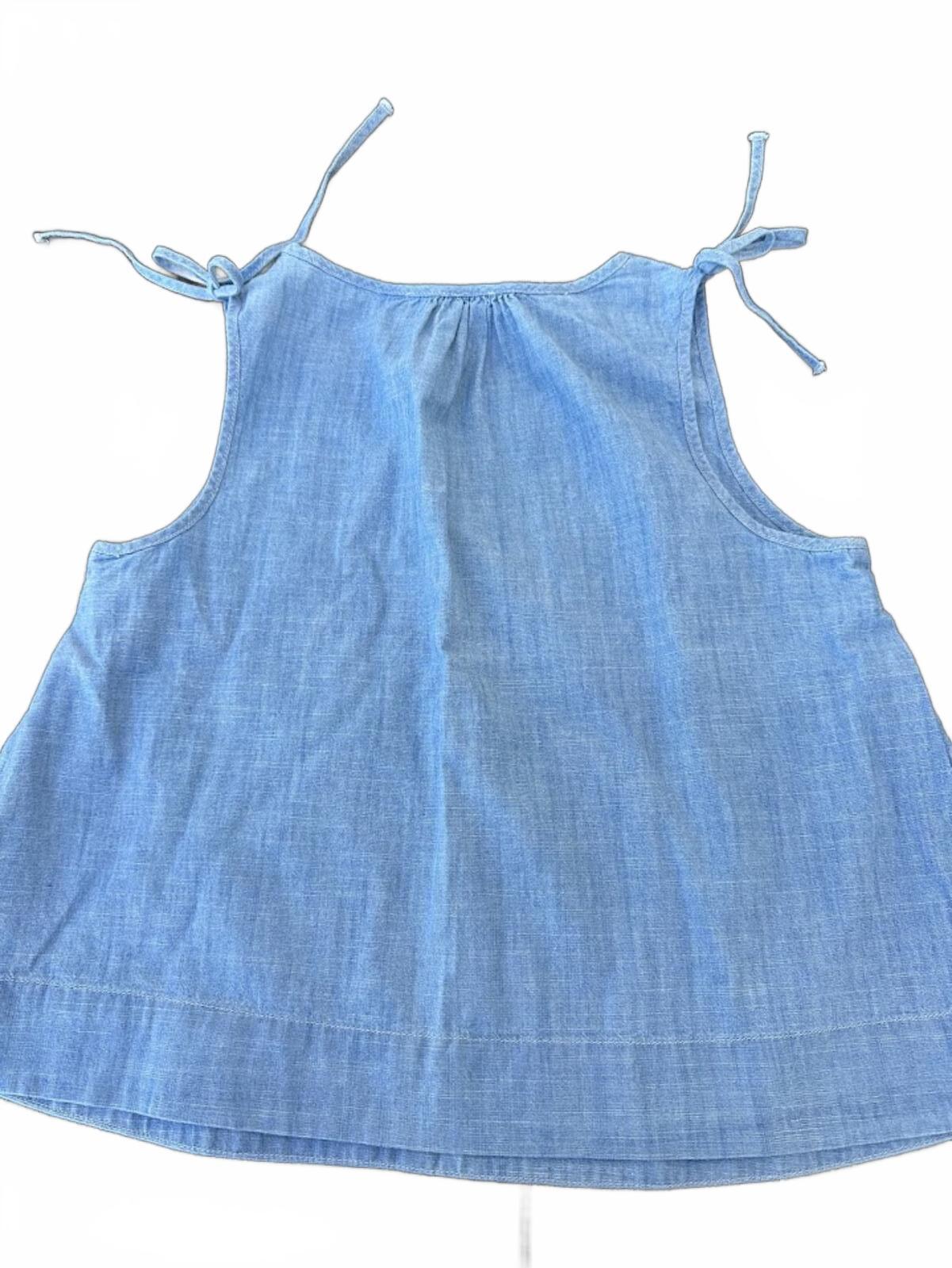 Madewell Chambray Tie Strap Tank XXS