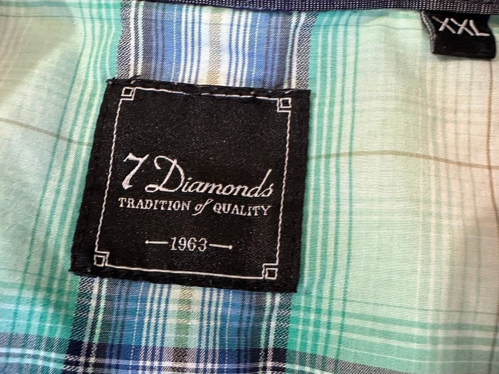 Seven Diamonds Plaid Button Shirt XXL