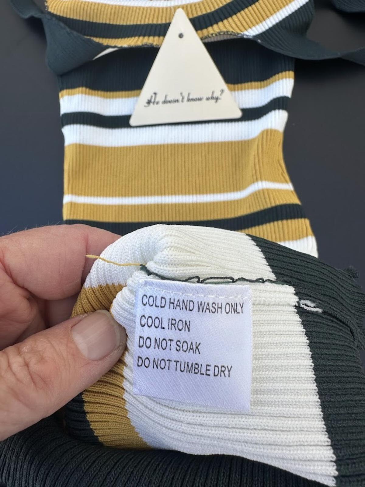 He Doesn’t Know Why Stripe Bodycon Dress NWT