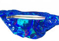 Blue Holographic Nylon Fanny Pack Festival Belt Bag