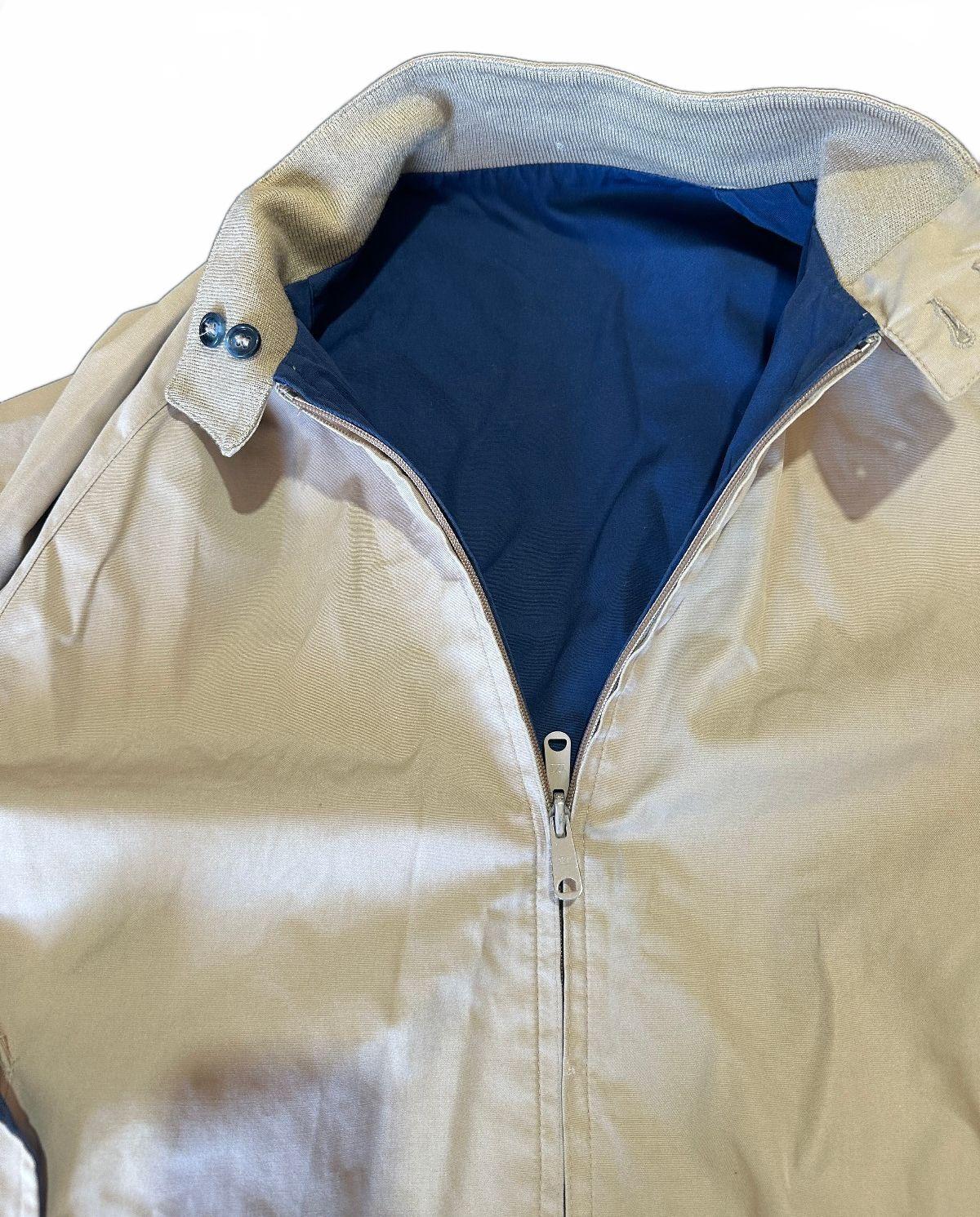 Vintage Reversible Harrington style Jacket Navy Tan XL