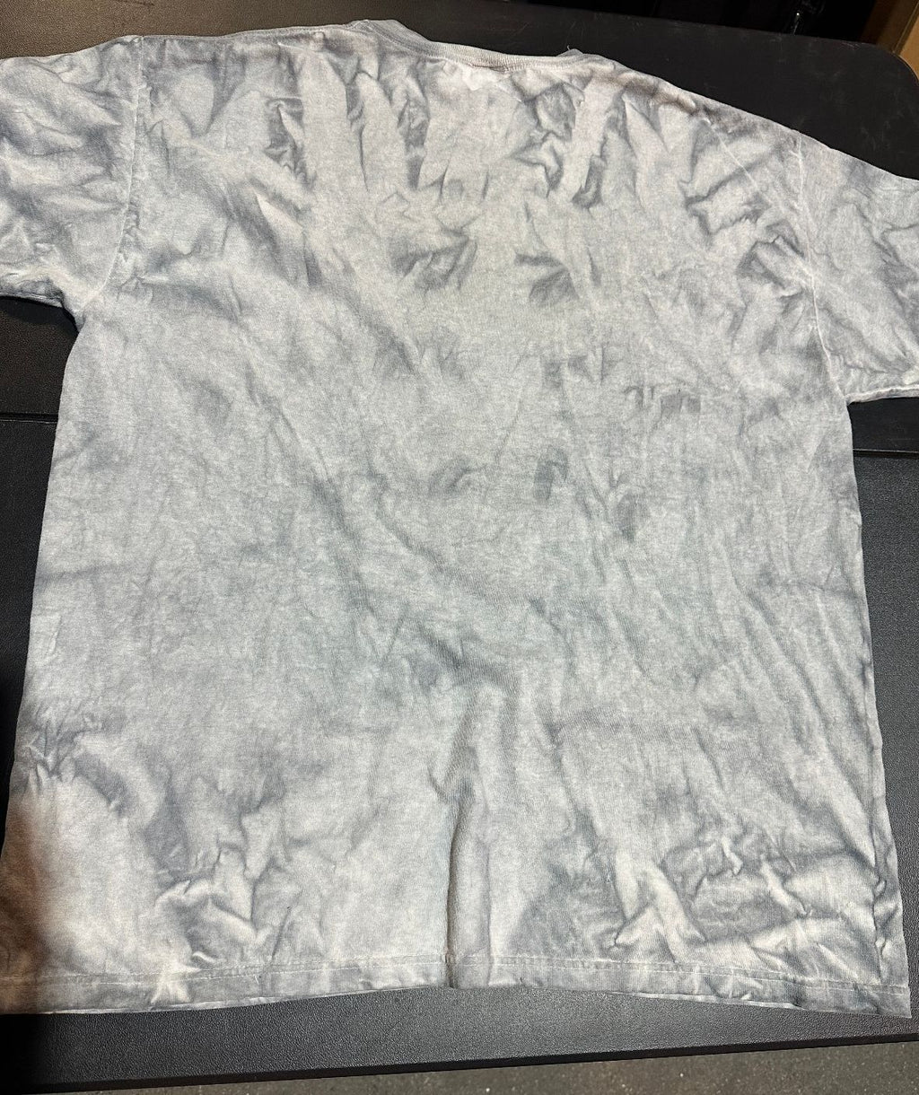 Anvil XL Leopard Graphic Gray Tie Dye T-Shirt