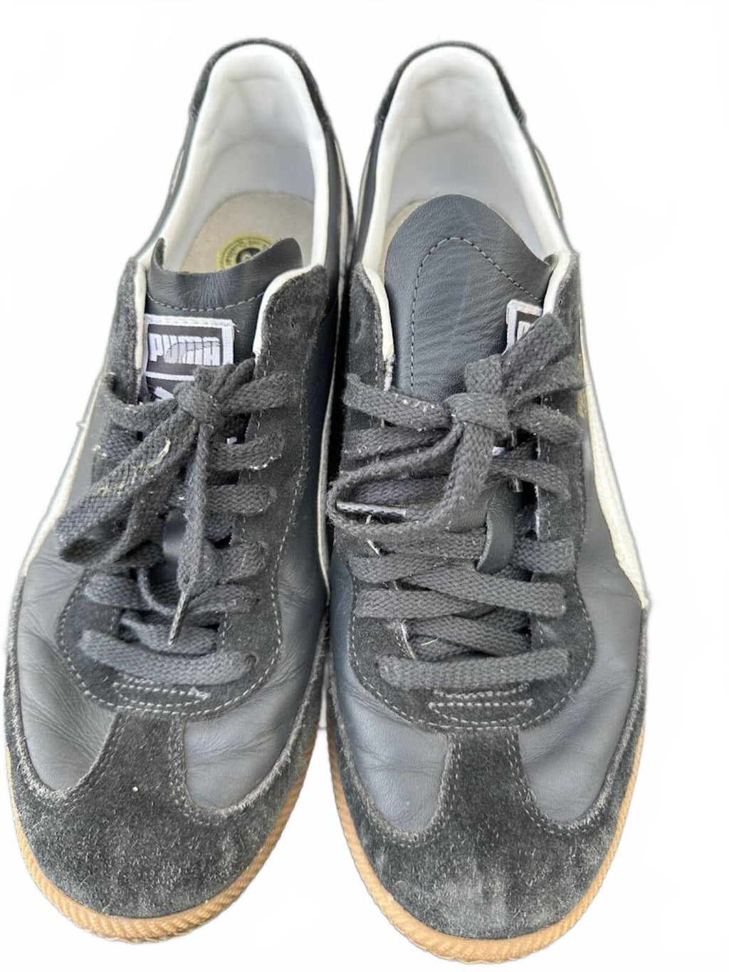 Puma Super Liga Black White Gum Sneakers 11