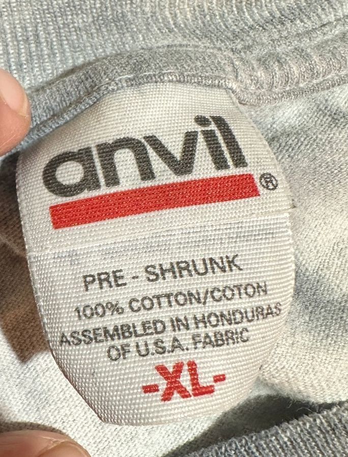 Anvil XL Leopard Graphic Gray Tie Dye T-Shirt
