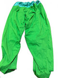 Vintage Green Cotton Harem Pants Embroidered Cuffs