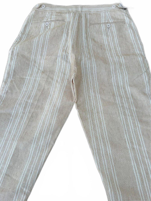 ASOS Striped Linen Blend Pants 33x30 NWT