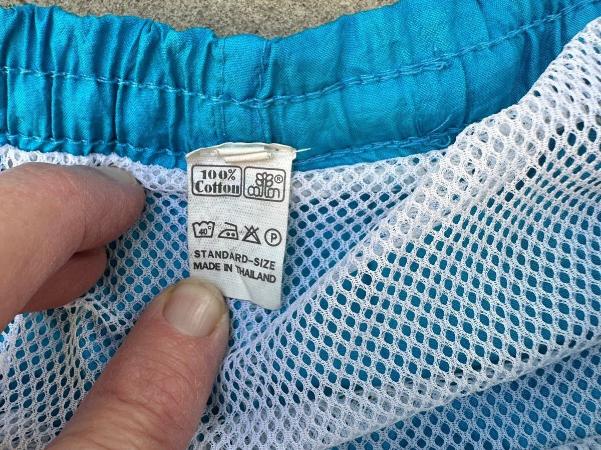 High On Life Blue Swim Trunks Men Small Cotton