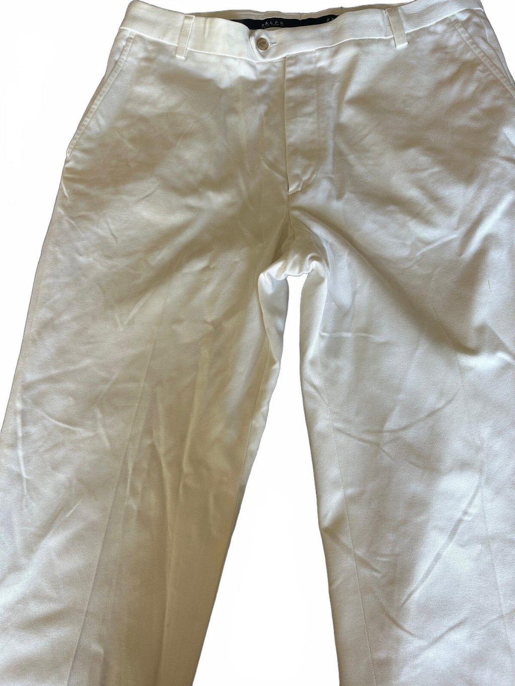 Ralph Lauren White Cotton Pants 36x32 Classic Fit