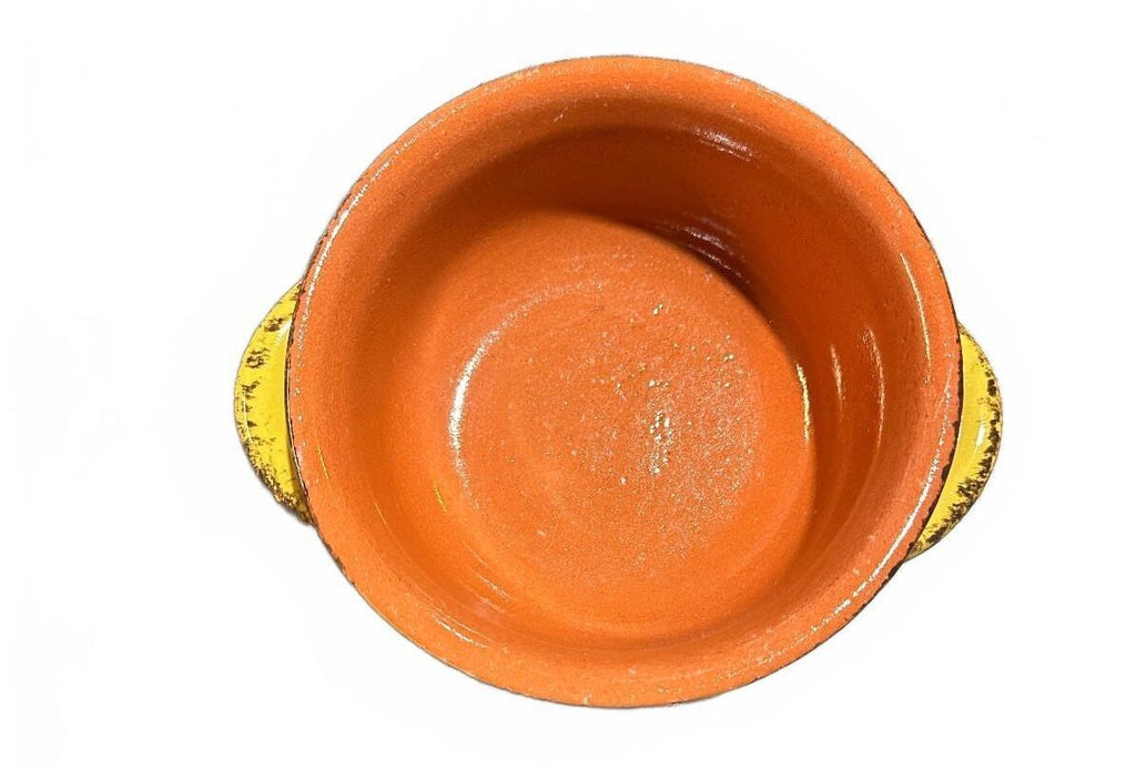 Vintage De Silva Italy Yellow Terracotta Soup Crock
