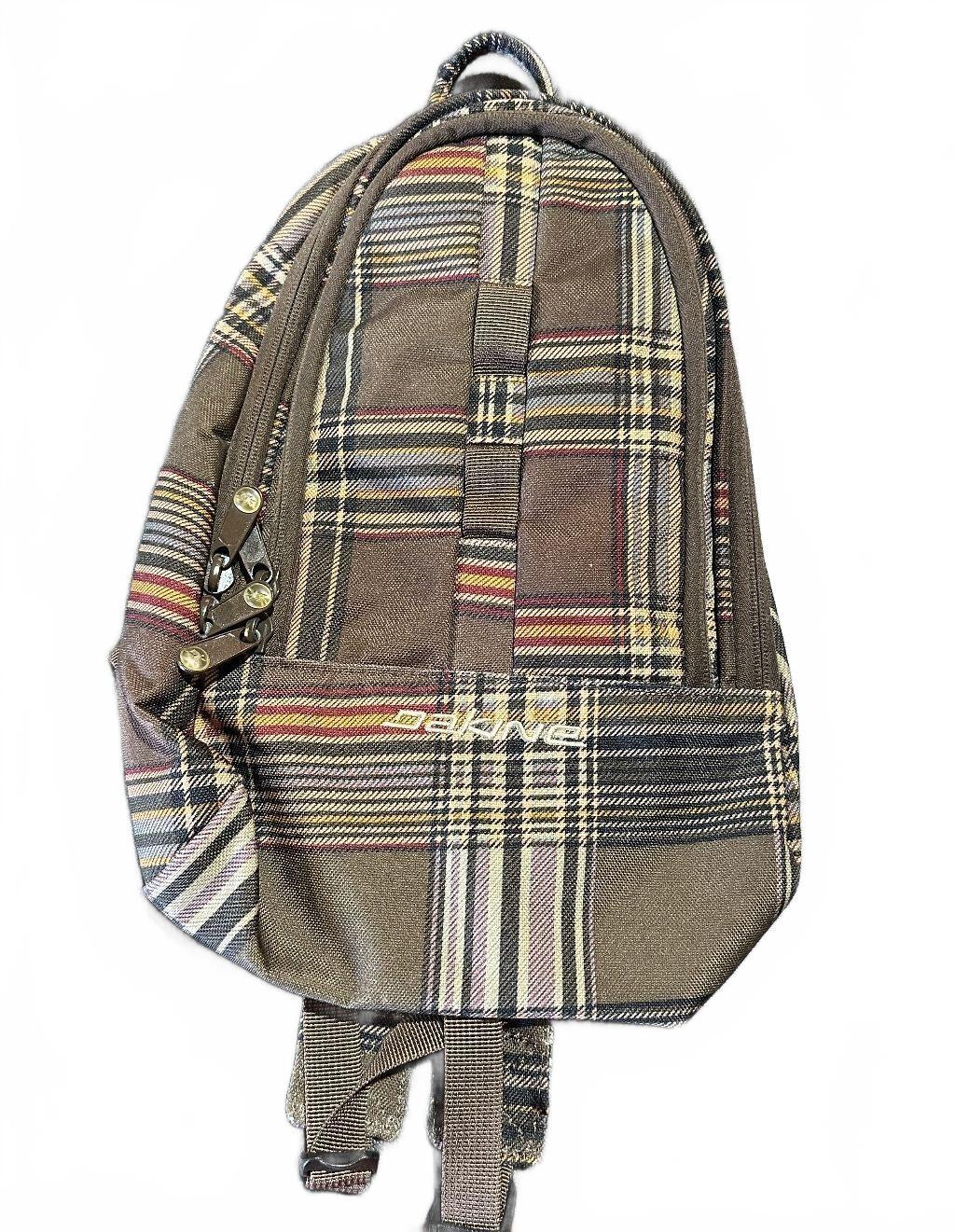 Dakine Plaid Mini Backpack Brown 14" School Travel