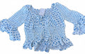 Free People Magnolia Combo Smocked Top NWT